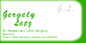 gergely letz business card